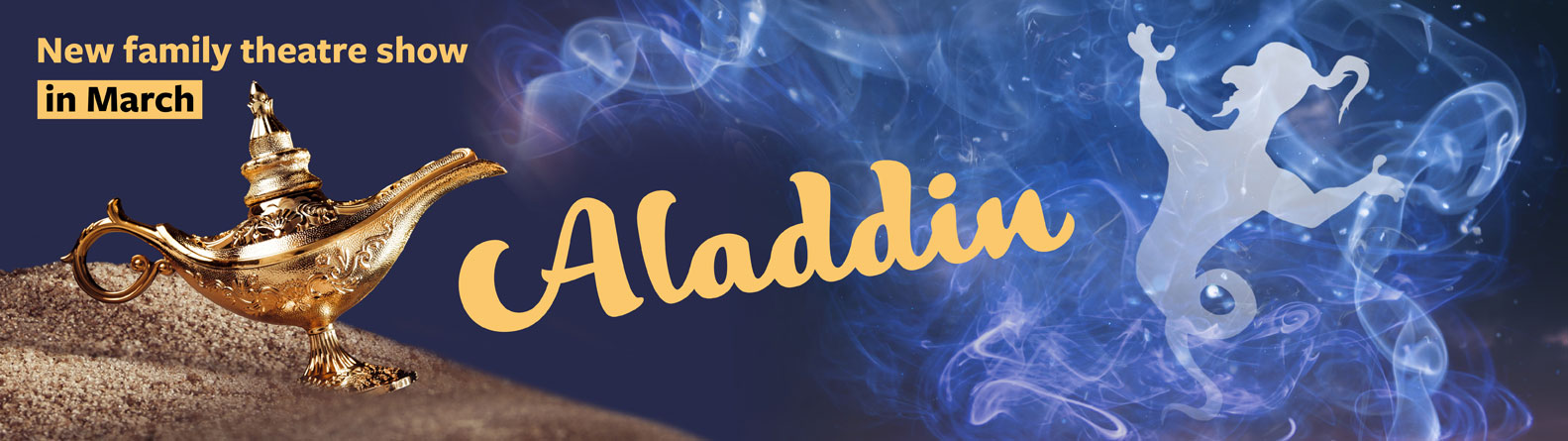 Join young Aladdin as he dreams of a life of luxury, love and adventure in Spontaneous Productions' brand new musical adaptation of the beloved Arabian nights tale, Aladdin! Catch the family theatre show from Sat Mar 04 2023 at the Sydenham Centre in SE26, South London. Book your tickets now!